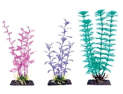Набор из 3-х пластиковых растений с утяжелителями PLPP2H