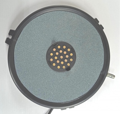 Распылитель-диск с подсв. 15LED, 1,5W в пласт. корпусе с входом из нерж. для рыбоводства и прудов (HL-BL-06)